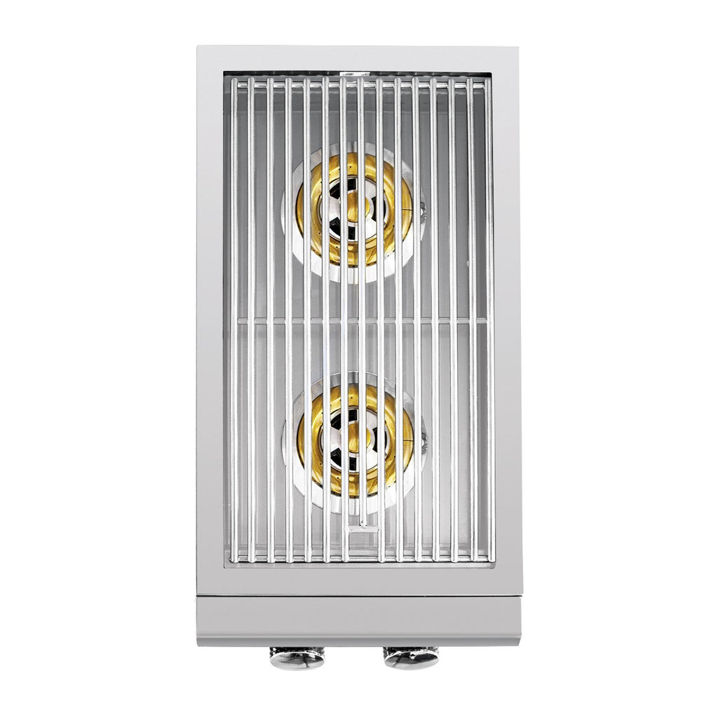 Summerset Sizzler Pro Series Natural Gas Built-In Double Side Burner w/ LED Illumination and Removable Lid - SIZPROSB2-NG
