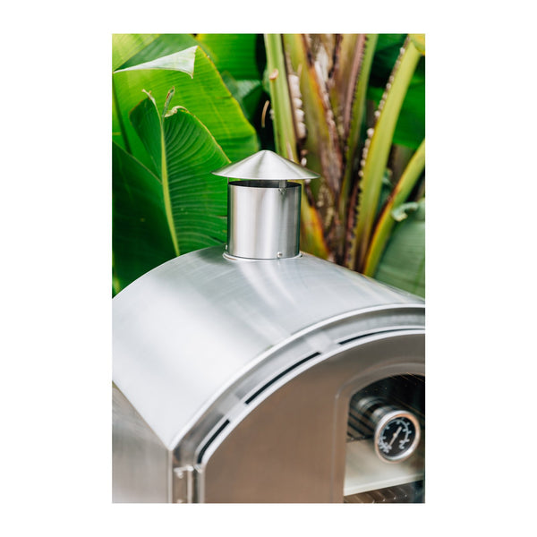 Summerset Natural Gas Built-In (Island Flange Kit Required) or Countertop Stainless Steel Outdoor Pizza Oven - SS-OVBI-NG