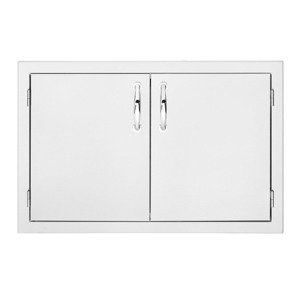 Summerset 33-Inch North American Stainless Steel Double Access Door w/ Masonry Frame Return - SSDD-33M