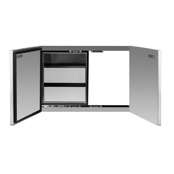Summerset 36-Inch North American Stainless Steel 2-Drawer Dry Storage Pantry and Access Door Combo - SSDP-36AC