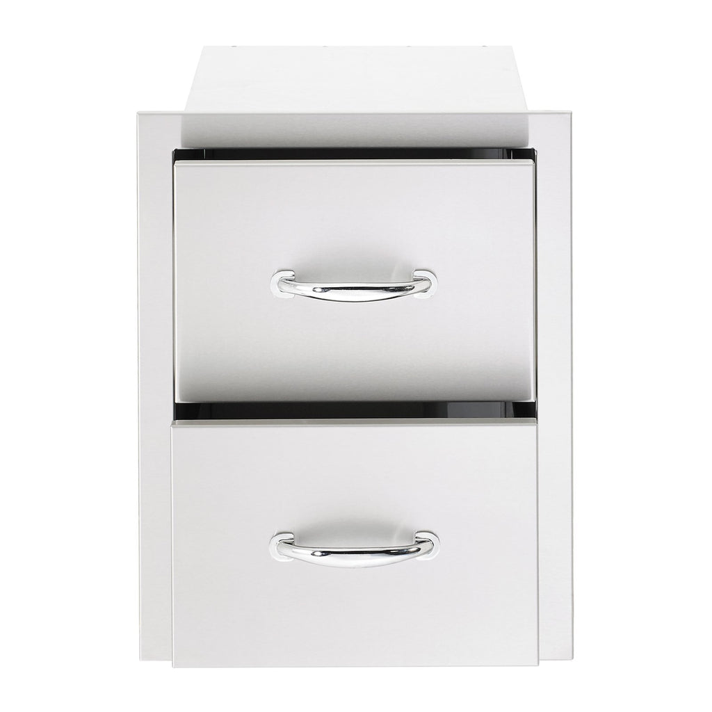 Summerset 17-Inch North American Stainless Steel Double Drawer - SSDR2-17
