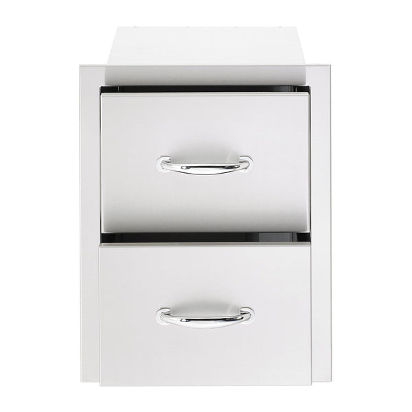 Summerset 17-Inch North American Stainless Steel Double Drawer - SSDR2-17