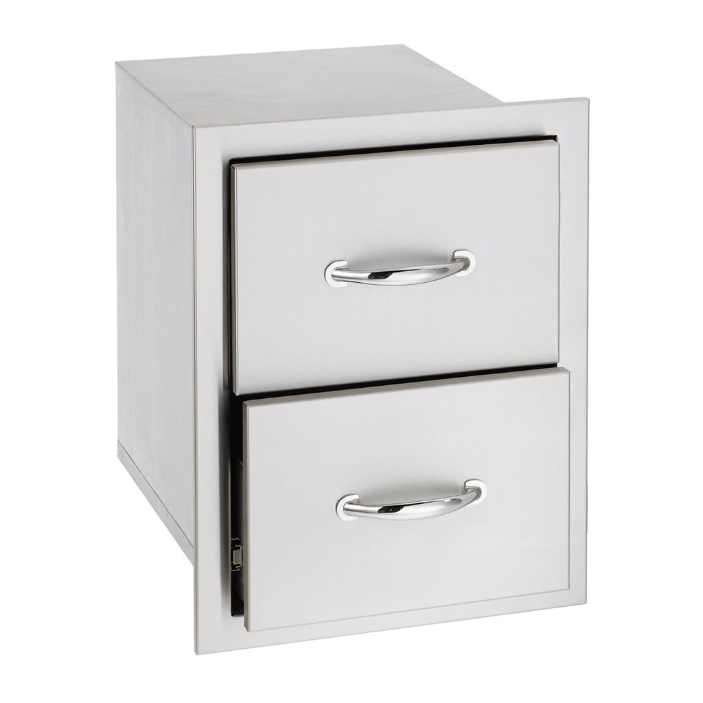 Summerset 17-Inch North American Stainless Steel Double Drawer - SSDR2-17