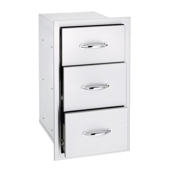 Summerset 17-Inch North American Stainless Steel Triple Drawer - SSDR3-17