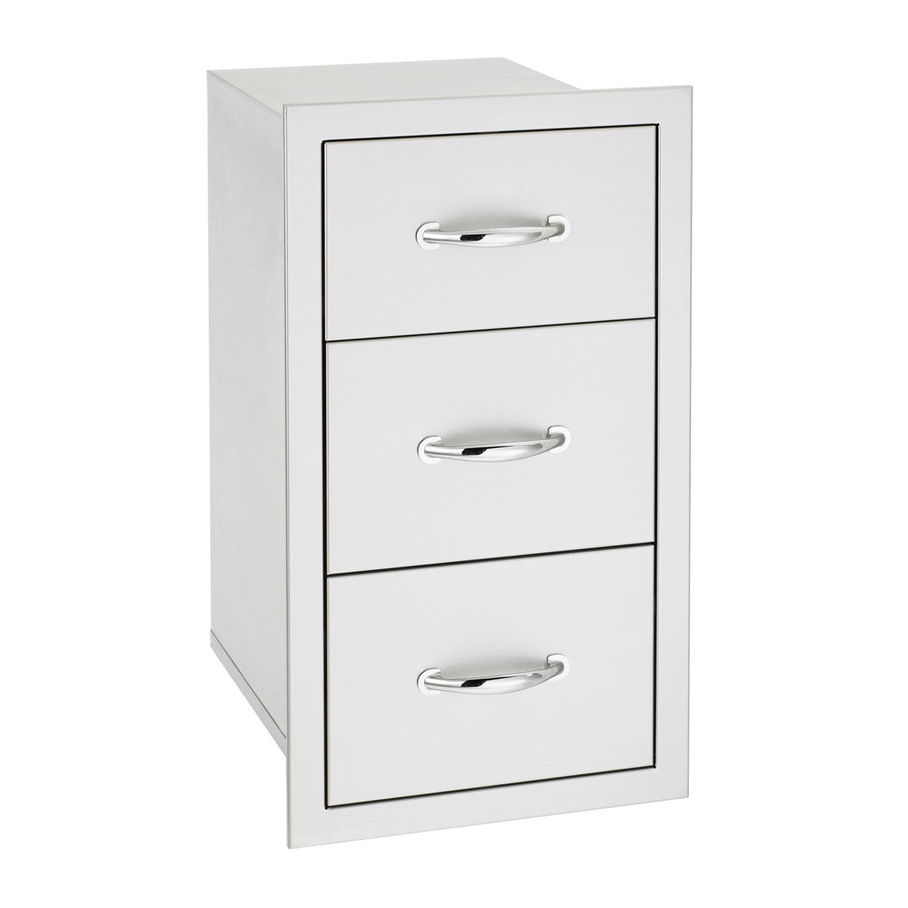 Summerset 17-Inch North American Stainless Steel Triple Drawer - SSDR3-17