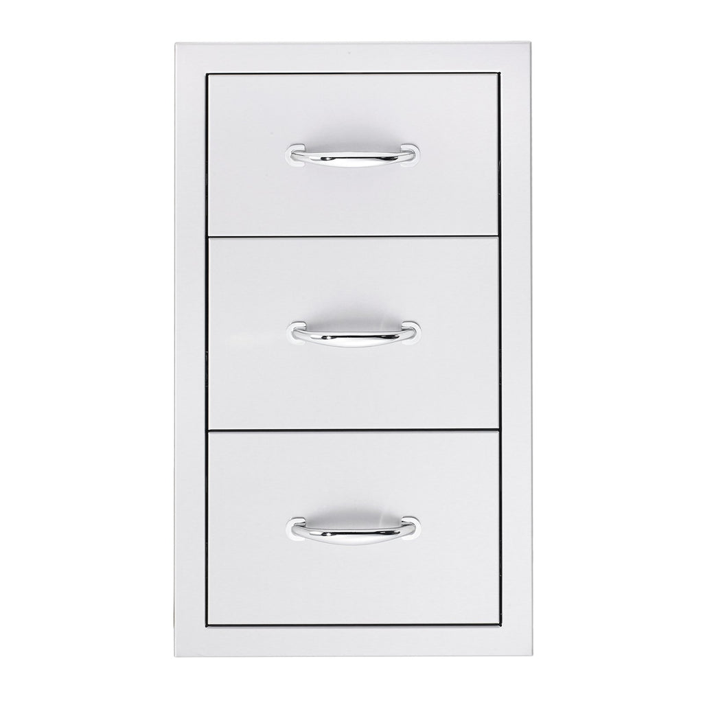 Summerset 17-Inch North American Stainless Steel Triple Drawer - SSDR3-17
