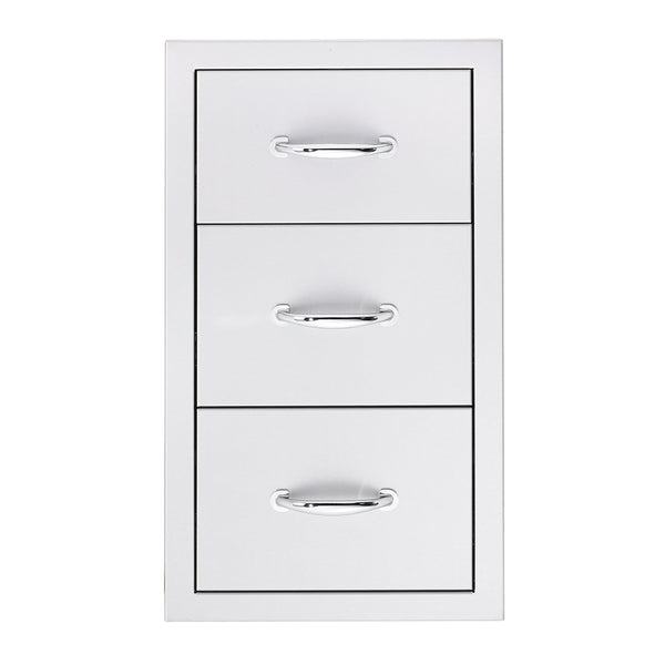 Summerset 17-Inch North American Stainless Steel Triple Drawer - SSDR3-17
