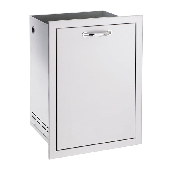 Summerset 20-Inch North American Stainless Steel Trash Pullout Drawer w/ 10 Gallon Trash Bin - SSTD1-20