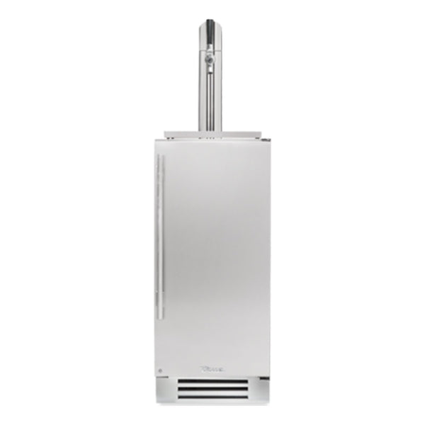 True 15-Inch Single Tap Kegerator with Stainless Steel Door and Lock (Right Hinge) - TUR-15BD-R-SS-C