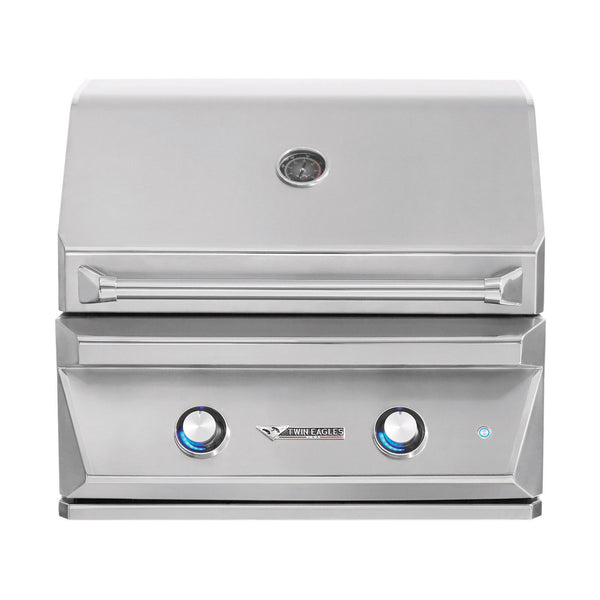 Twin Eagles 30-Inch Natural Gas Built-In Grill w/ Infrared Rotisserie and Sear Zone - TEBQ30RS-CN