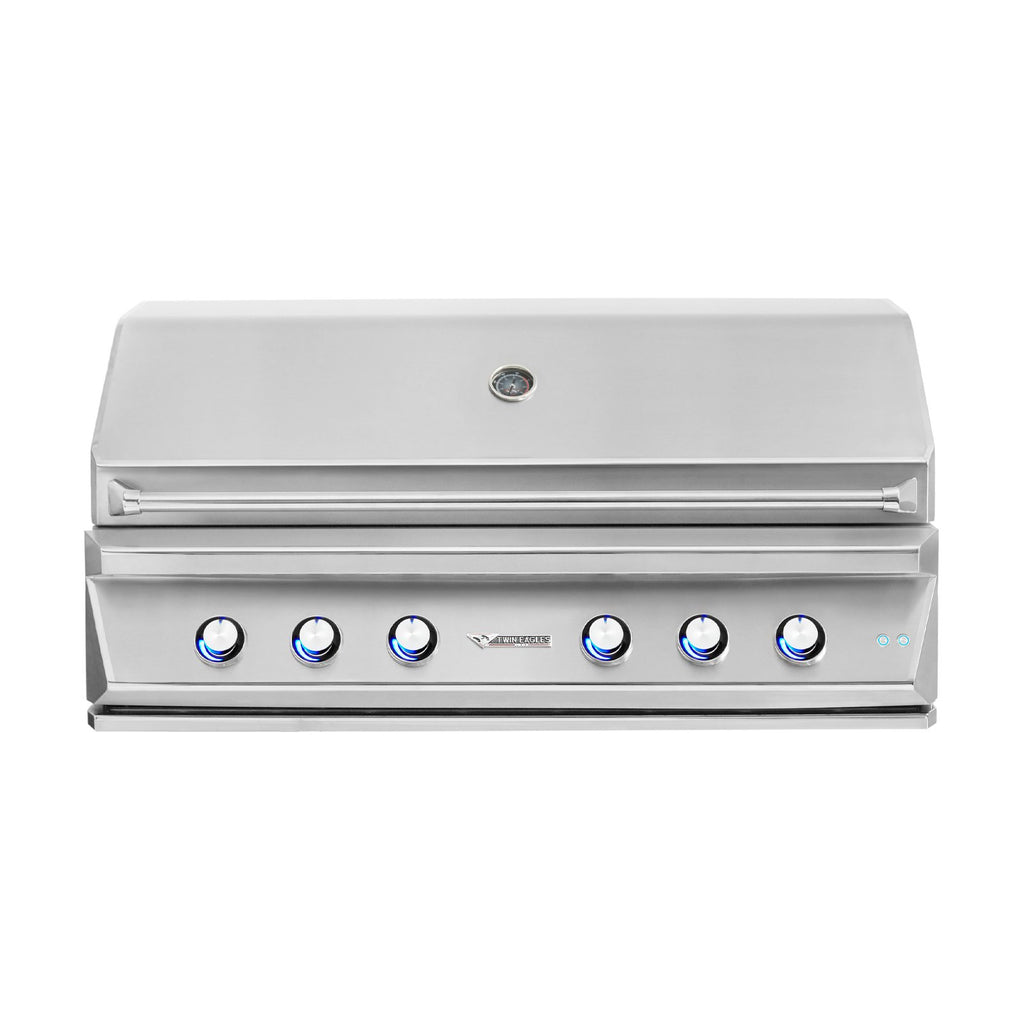 Twin Eagles 54-Inch Natural Gas Built-In Grill w/ Infrared Rotisserie and Sear Zone - TEBQ54RS-CN