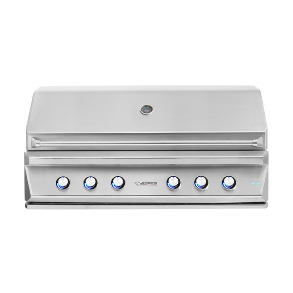 Twin Eagles 54-Inch Natural Gas Built-In Grill w/ Infrared Rotisserie and Sear Zone - TEBQ54RS-CN
