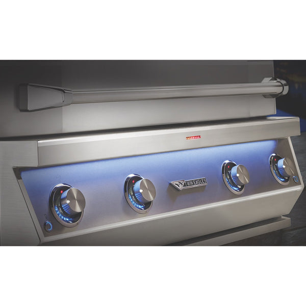 Twin Eagles 54-Inch Propane Gas Built-In Eagle One Super Premium Grill w/ Black Glass Infrared Rotisserie Burner and Sear Zone - TE1BQ54RS-L