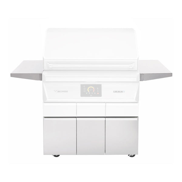 Twin Eagles 36-Inch Grill Base for Pellet Grill w/ Storage Drawer, Two Doors and Side Shelves - TEPGB36