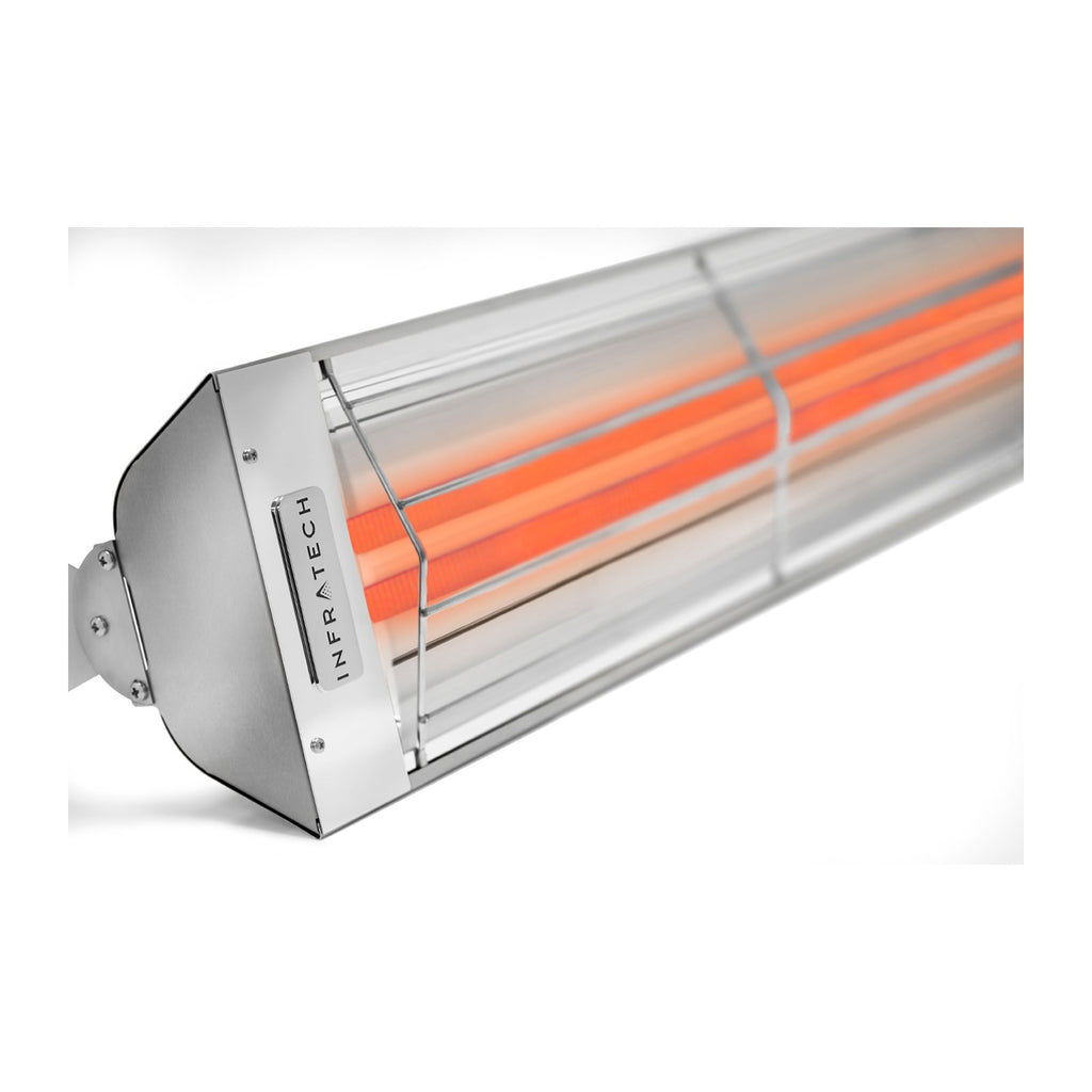 Infratech WD-Series 61.25-Inch Dual Element 240 Volt, 6000 Watt, 25 Amp Outdoor Heater in Stainless Steel - WD6024SS