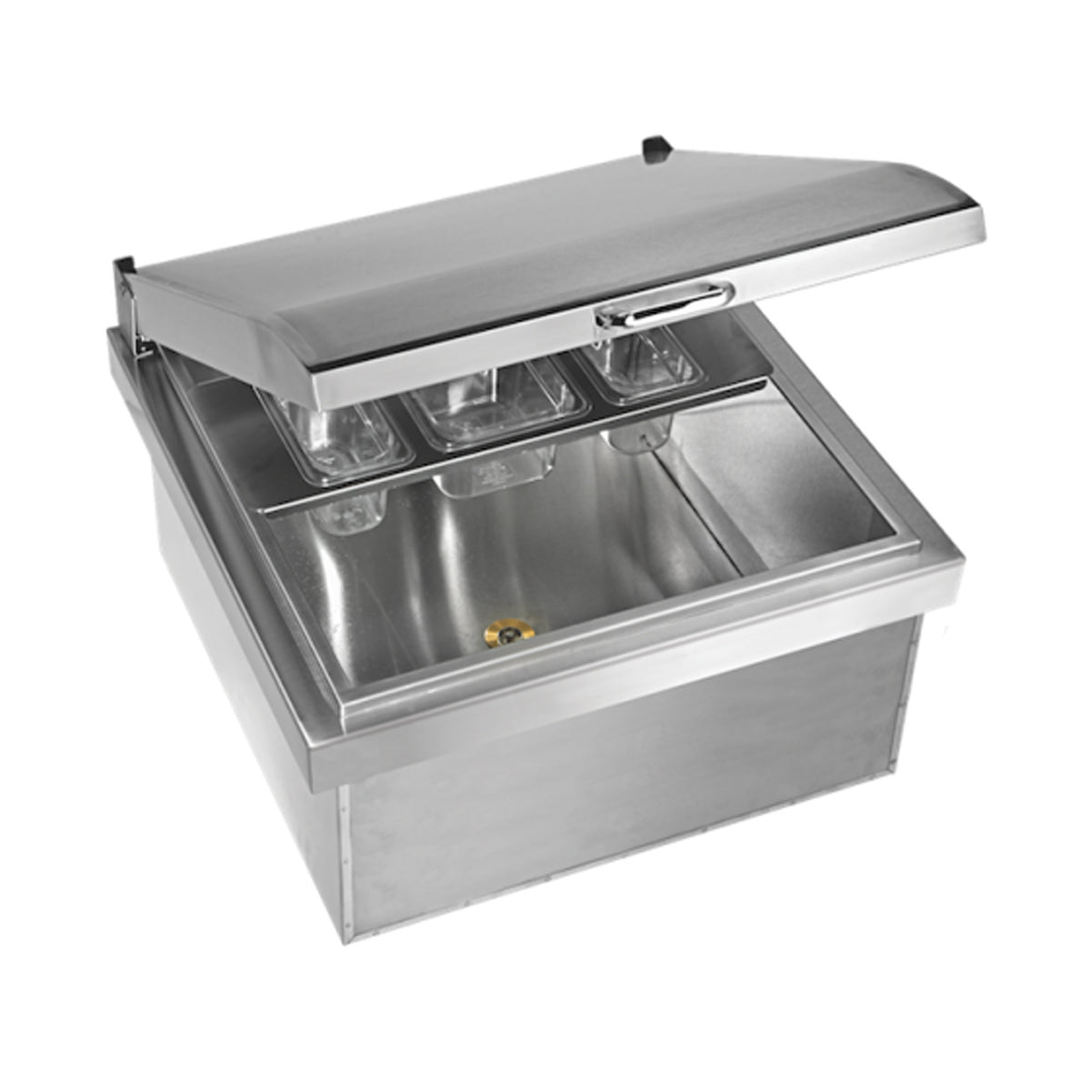 Summerset Grills 28-Inch Stainless Steel Drop-In Ice Bin Cooler With  Removable Lid - 40 Lb. Ice Capacity - SSIC-28