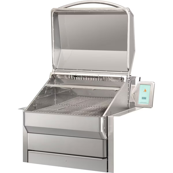 Memphis Grills Pro ITC3 Wi-Fi Monitored 28-Inch 304 Stainless Steel Built-In Pellet Grill - VGB0001S