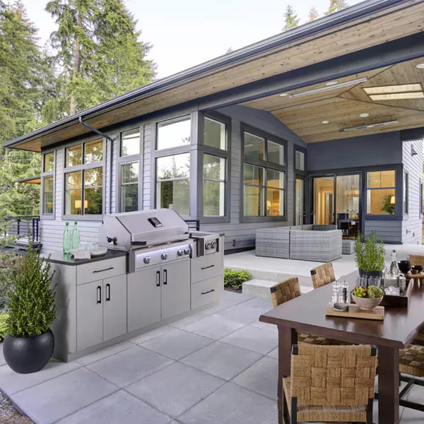 American Outdoor Grill 30-in 3-Burner L-Series Built-In Natural Gas Grill with Lights and Rotisserie - AOG30LN