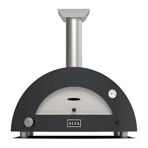 FXMD-2P-GGRA-U-Alfa Moderno 2 Pizze Propane Pizza Oven W/ Natural Gas Conversion Kit - Ardesia Grey - FXMD-2P-GGRA-U