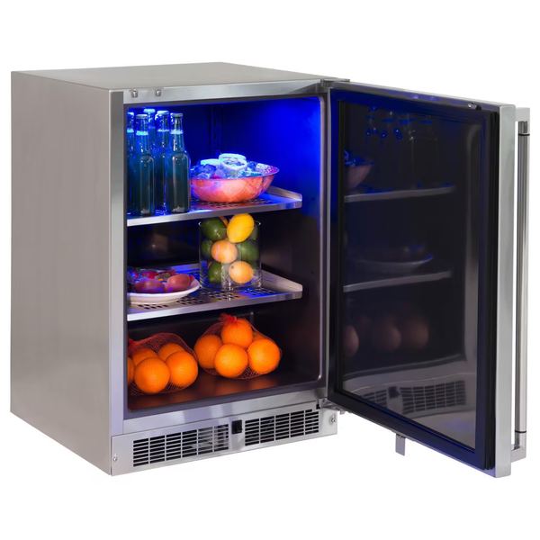 Lynx Undercounter Refrigeration Professional 24-Inch Refrigerator  with field-reversible doors-LN24REF