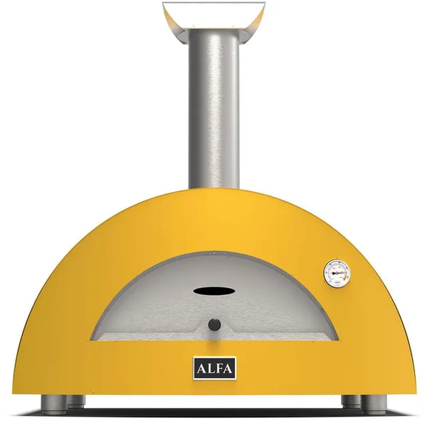 Alfa Moderno 2 Pizze Propane Pizza Oven with Base - Fire Yellow - FXMD-2P-GGIA-U