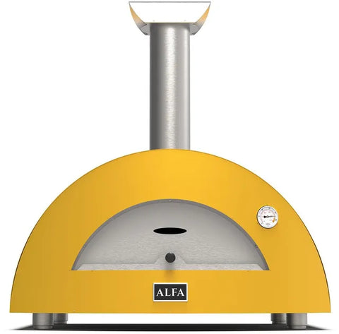 Alfa Moderno 2 Pizze Propane Pizza Oven - Fire Yellow - FXMD-2P-GGIA-U