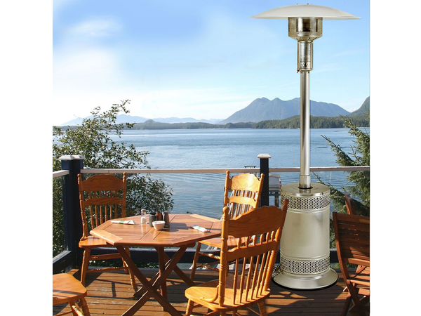 Patio Comfort Propane Gas Patio Heater w/ Push Button Ignition (Stainless Steel) - PC02SS