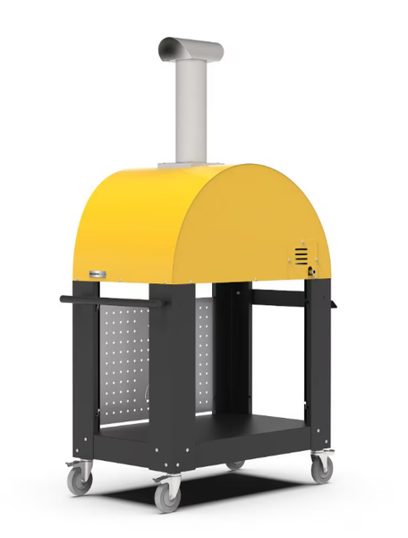 Alfa Moderno 2 Pizze Propane Pizza Oven with Base - Fire Yellow - FXMD-2P-GGIA-U