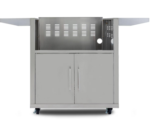 Blaze Stainless Steel Grill Cart with Two Storage Drawers and Single Access Door for 30-Inch Griddle - BLZ-GRIDDLE-CART-SC