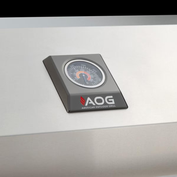 AOG L-Series 36-Inch 3-Burner Built-In Natural Gas Grill with Lights and Rotisserie - AOG36LN