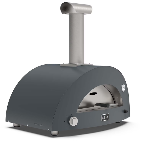 Alfa Moderno 3 Pizze Natural Gas Pizza Oven - Anthracite Grey - FXMD-3P-MGRIA-U