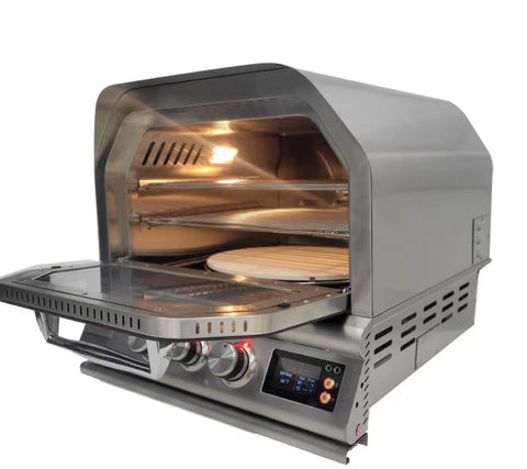 Blaze 26-Inch Built-In Natural Gas Outdoor Pizza Oven W/ Rotisserie - BLZ-26-PZOVN-NG