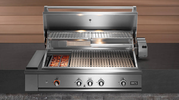 DCS Series 9 48-Inch Built-In Propane Gas Grill With Rotisserie & Infrared Burner - BE1-48RCI-L