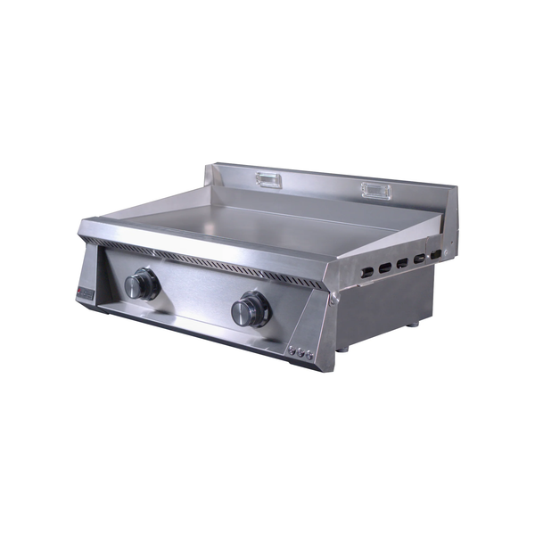 Le Griddle Pro Series 75 - 2 Burner Natural Gas - 3mm Plate WITH INTERIOIR LIGHTS -OML75P3