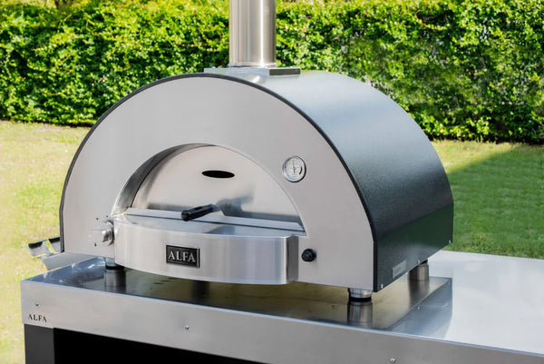 Alfa Classico 2 Pizze Gas Pizza Oven - Ardesia Grey - FXCL-2P-GGRA-U -LP