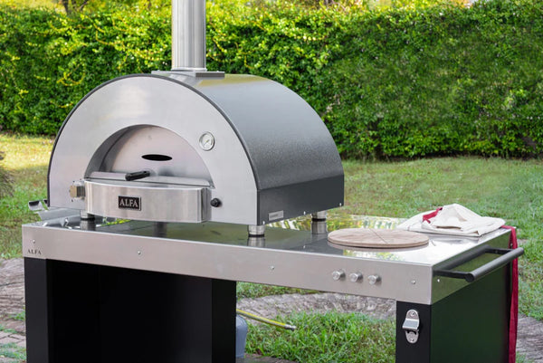 Alfa Classico 2 Pizze Gas Pizza Oven - Ardesia Grey - FXCL-2P-GGRA-U -LP