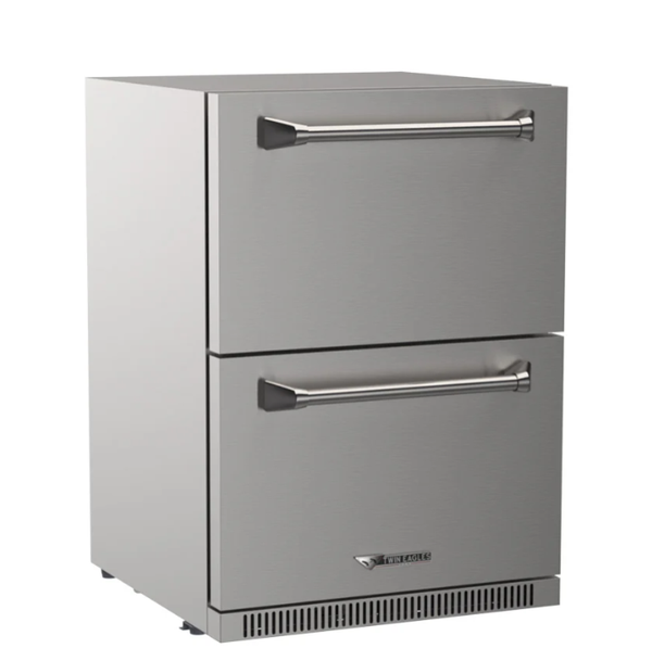 Twin Eagles 24-Inch Outdoor Rated Double Drawer Refrigerator - TE24D