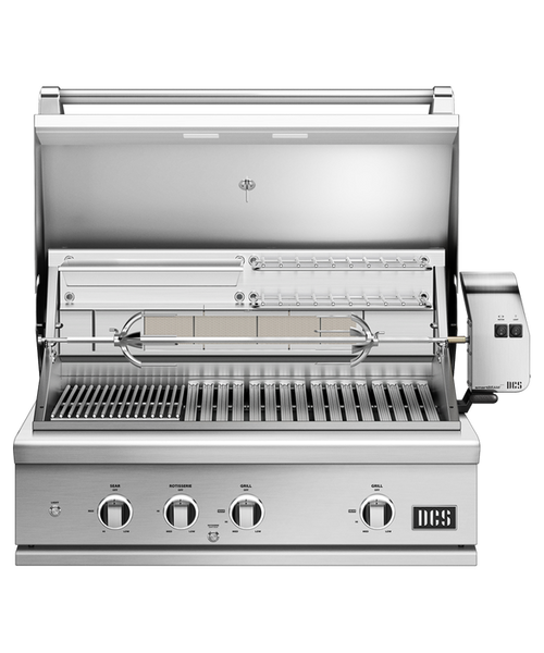 DCS Series 9 36-Inch Built-In Natural Gas Grill With Rotisserie & Infrared Burner - BE1-36RCI-N