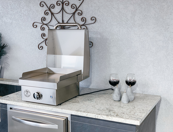 Le Griddle 16-Inch Electric Built-In or Countertop Single Burner" Wee" Griddle (Lid Sold Separately) - GEE40