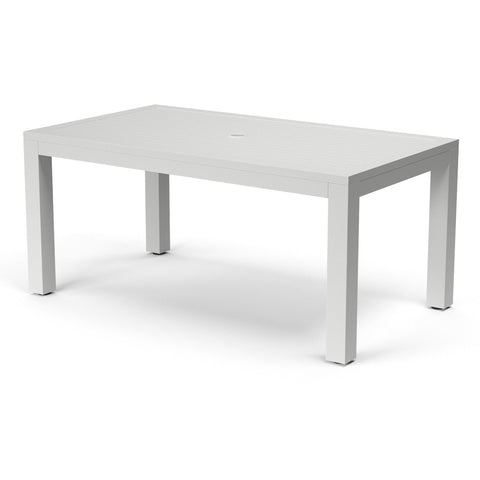 Sunset West Naples Aluminum Rectangular Dining Table Finished In Frost - 1101-T64