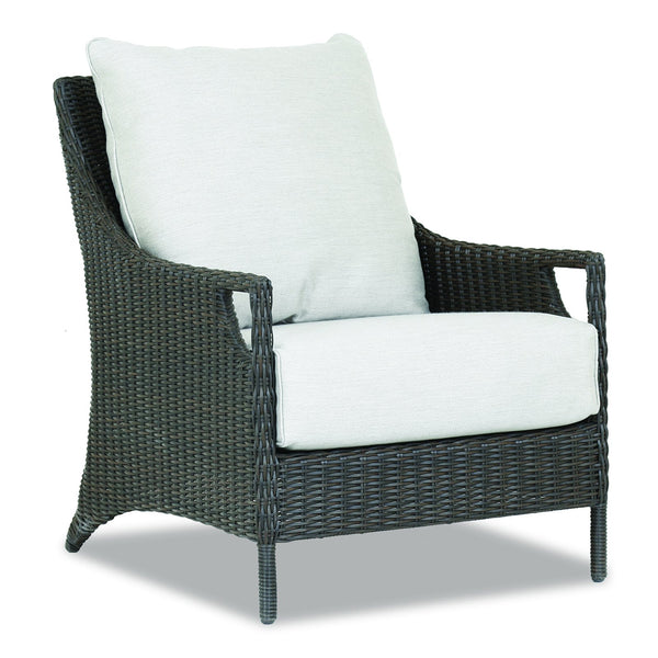 Sunset West Lagos Club Chair With Sunbrella Fabric Cushions In Cast Silver - 2302-21