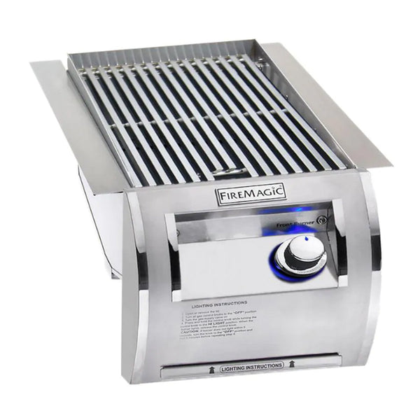 Fire Magic Echelon Diamond Natural Gas Built-In Single Infrared Searing Station w/ Stainless Steel Lid - 32875-1
