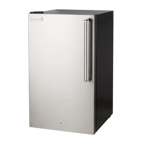 Fire Magic Premium 20-Inch Refrigerator w/ Stainless Steel Door, Black Body and Door Lock (Left Hinge) - 3598-DL
