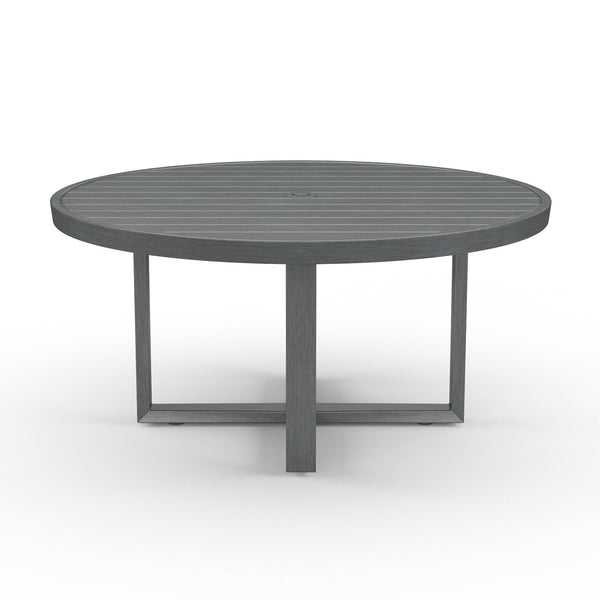 Sunset West Redondo 60-Inch Round Dining Table Finished In Hand Brushed Slate - 3801-RDT60