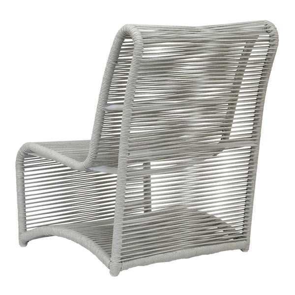 Sunset West Miami Frost Rope Wrapped Armless Club Chair - 4402-21