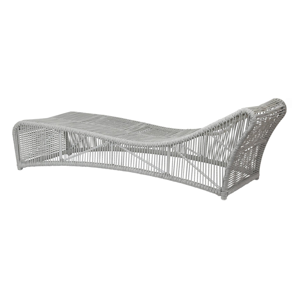 Sunset West Miami Frost Rope Wrapped Single Cushionless Chaise - 4402-9