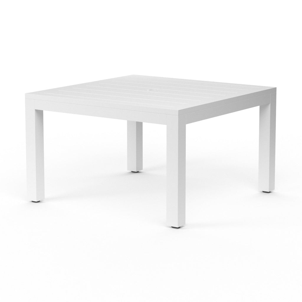 Sunset West Newport 48-Inch Square Dining Table Finished In Satin Frost - 4801-T48