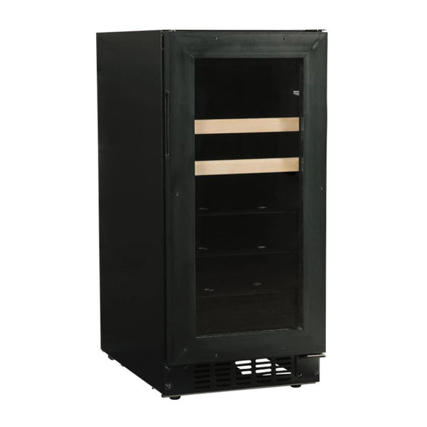 Azure 15-Inch Beverage Center w/ Custom Panel Ready Glass Door - A115BEV-O