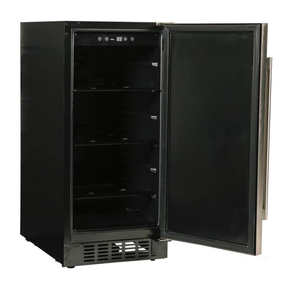 Azure 15-Inch Refrigerator w/ Solid Stainless Steel Door - A115R-S