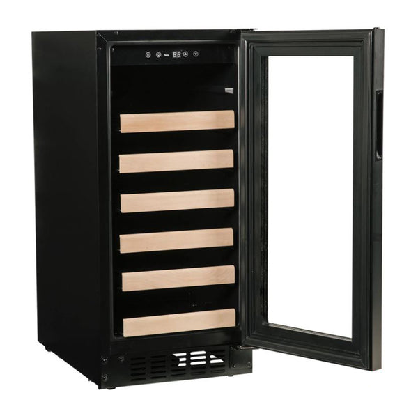 Azure 15-Inch Wine Center w/ Custom Panel Ready Glass Door - A115WC-O